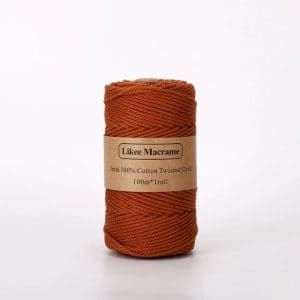 Fil macramé 3 mm ocre 100m