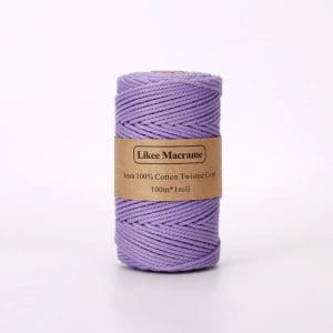Fil macramé 3 mm violet 100m